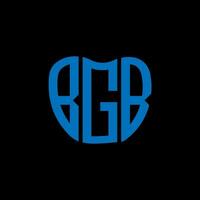 bgb letra logo creativo diseño. bgb único diseño. vector