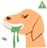 Rabies dog Clipart png