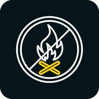 No Fire Allowed Vector Icon Design