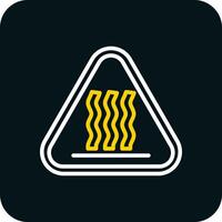 Hot Surface Vector Icon Design