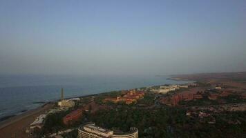 Antenne Aussicht von Küste Linie von gran Canaria Insel, Spanien video