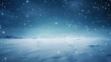 Blue snowy background photo