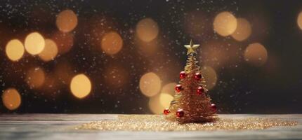 Holiday background with Christmas tree photo