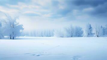 Blue snowy background photo