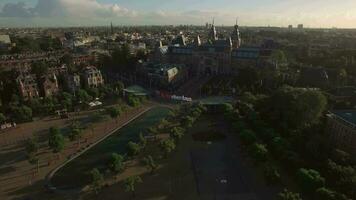 Amsterdam Antenne Aussicht mit rijksmuseum video