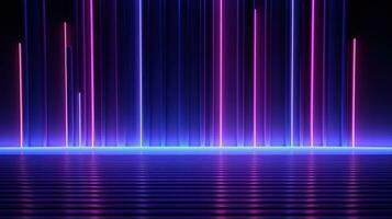 3D vivid neon lights background photo