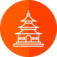 Asian temple Vector Icon Design