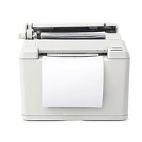 Printer white paper ream isolated on white background. AI Generative photo