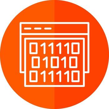 diseño de icono de vector de código binario