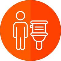 Restroom Vector Icon Design