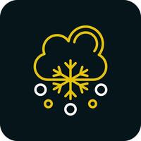 Snowfalling Vector Icon Design