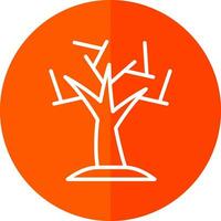 diseño de icono de vector de árbol seco