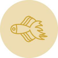 Betta fish Vector Icon Design