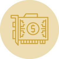 Gpu mining Vector Icon Design