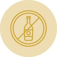 No Alcohol Vector Icon Design