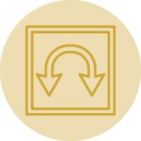 Double Curve Vector Icon Design