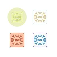 Emergency Button Vector Icon