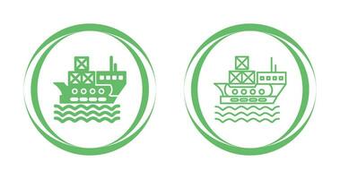 Delivery via Shipping Vector Icon