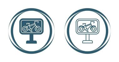 Bike Lane Vector Icon