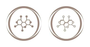 icono de vector de estructura de molécula