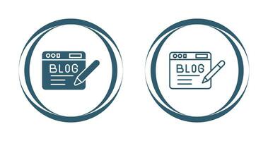 Blog Vector Icon