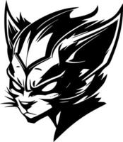 Wildcat - Black and White Isolated Icon - Vector illustration