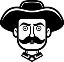 mexicano - minimalista y plano logo - vector ilustración