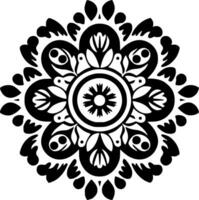 Mandala - Minimalist and Flat Logo - Vector illustration