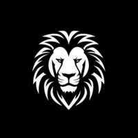 Lion, Black and White Vector illustration