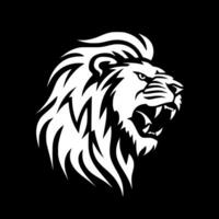 Lion, Minimalist and Simple Silhouette - Vector illustration