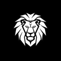 Lion, Black and White Vector illustration