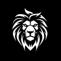 Lion - Black and White Isolated Icon - Vector illustration