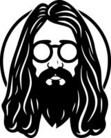 hippy - alto calidad vector logo - vector ilustración ideal para camiseta gráfico
