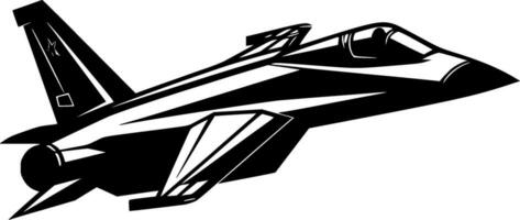 Fighter Jet - High Quality Vector Logo - Vector illustration ideal for T-shirt graphic