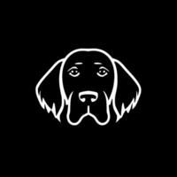 Dog - Minimalist and Flat Logo - Vector illustration