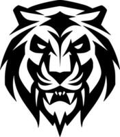 Tiger, Black and White Vector illustration