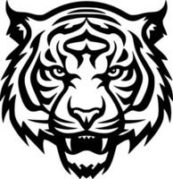 Tigre - minimalista y plano logo - vector ilustración