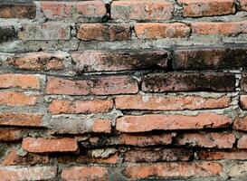 old red brick wall texture background photo