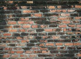 old red brick wall texture background photo