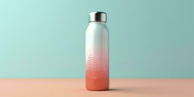 Water Bottle with beautiful background. Generative AI photo