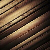 Brown wooden planks textured background. AI Generative photo