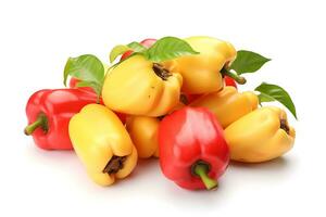 Ackee fruit isolated on white background AI generated photo