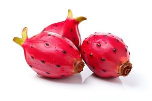 Dragon fruit isolated on white background AI Generated photo