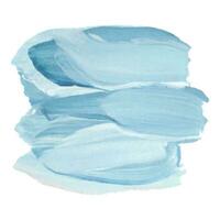 Light blue paint brush movement, gradient blot. You can use it as a brush or as a background vector