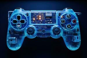 3D Realistic Game Console, Videogame Joystick or Gamepad photo