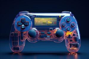 3D Realistic Game Console, Videogame Joystick or Gamepad photo