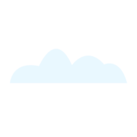 white clouds element. png