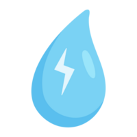 Water drop element isometric icon. png