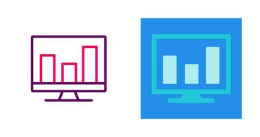 Analytics on screen Vector Icon