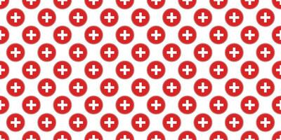 red medical cross seamless pattern vector